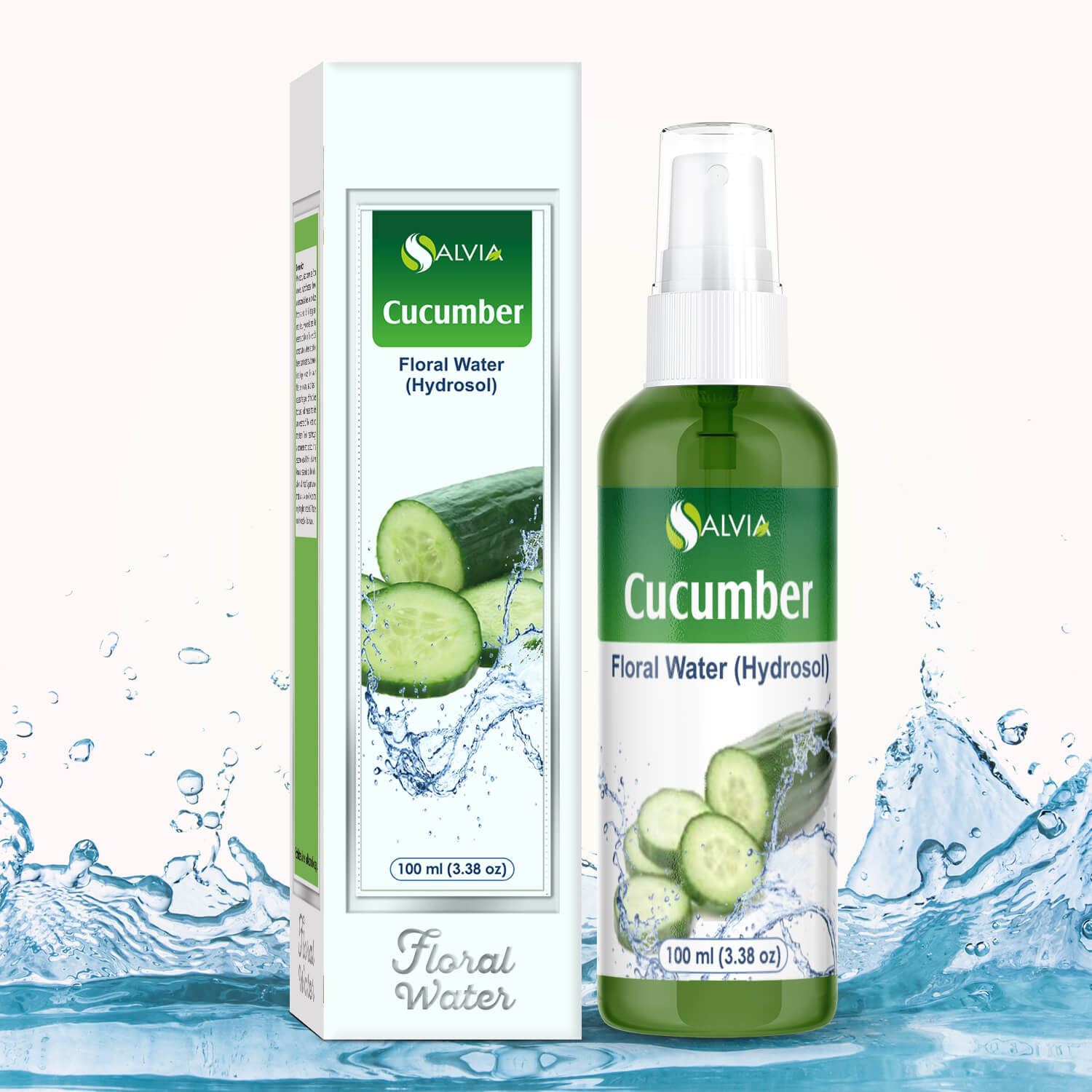 Salvia Floral Water 100 ml Cucumber ( Cucumis sativus) Floral Water Hydrosol 100% Pure And Natural